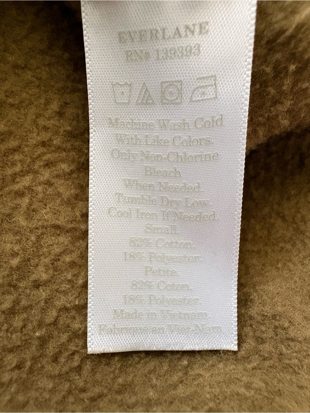 Everlane The Track Half-Zip Cropped Sweatshirt Olive Green Size Small - Picture 6 of 9